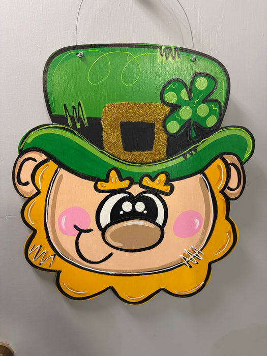 Leprechaun Face Door Hanger (UNPAINTED)