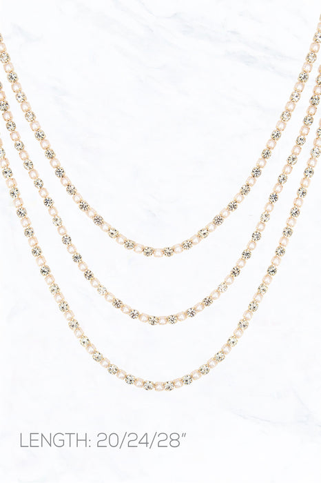 Pearl & Rhinestone Necklace