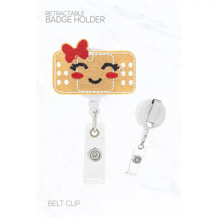 Bandage Design Retractable Badge Holder