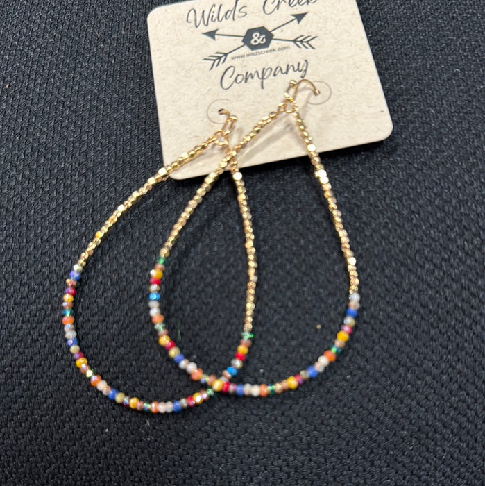 MULTI COLOR TEARDROP earring