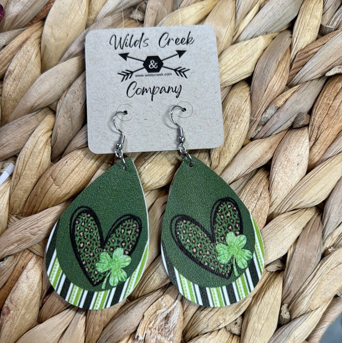 St Patty Teardrop Earrings