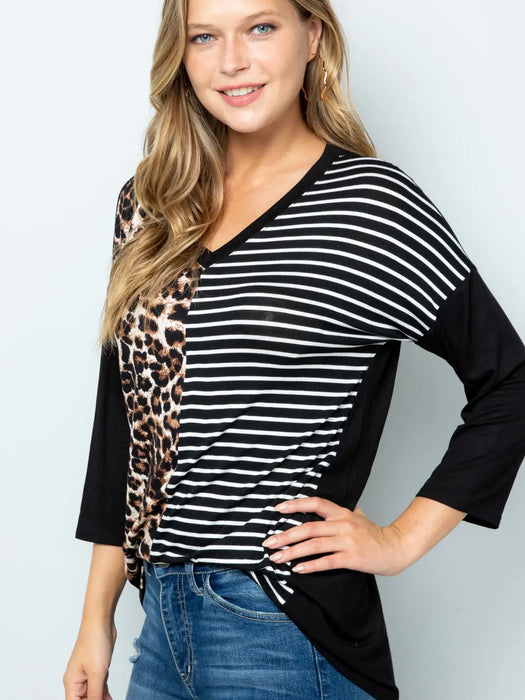 Wild One Multi Pattern Top