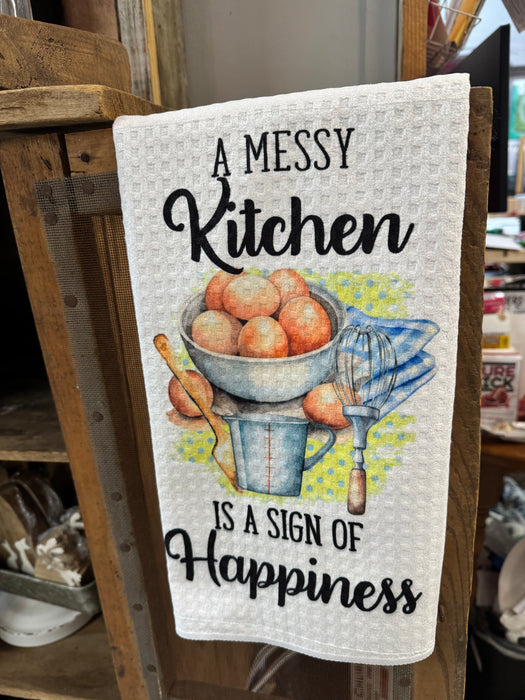 A Messy Kitchen Tea Towel