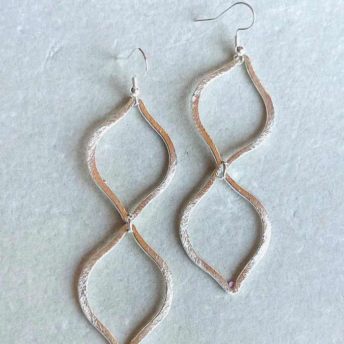 Seeing Double Silver Earrings