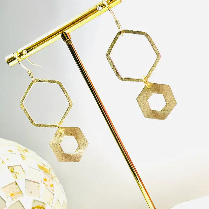 Thick Hex Earrings