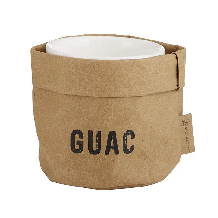 Guacamole  Holder and Ceramic Dish