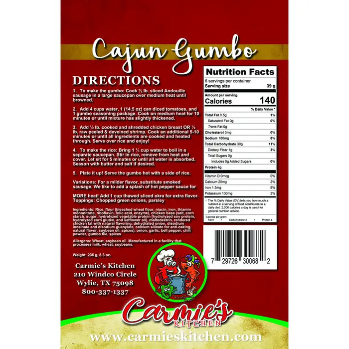 Cajun Gumbo Soup MIx