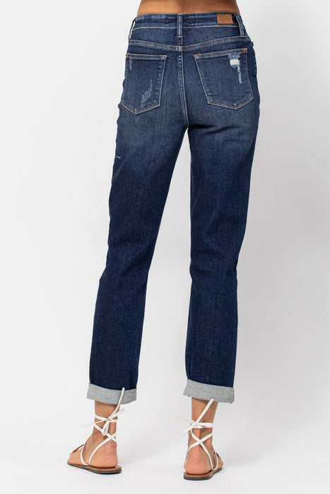 JUDY BLUES RIPPED STRETCH JEANS