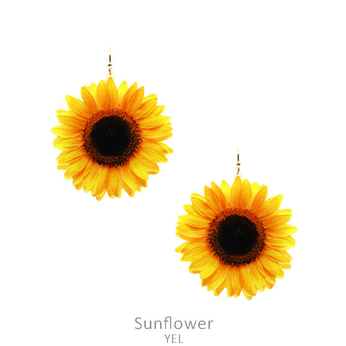 ACRYLIC SUNFLOWER Earring