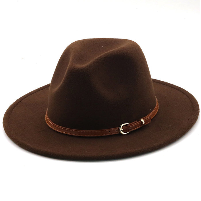 UNISEX FEDORA HAT BROWN