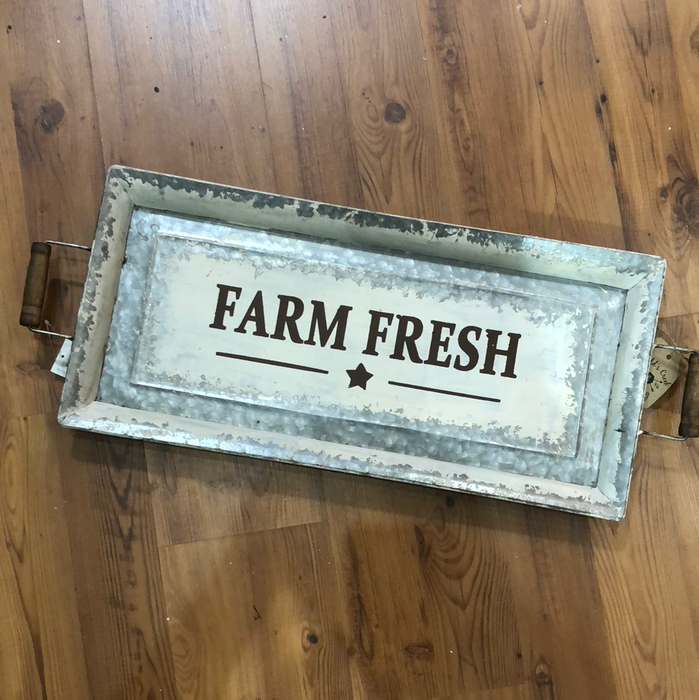 Farm Fresh Galvanized Tray