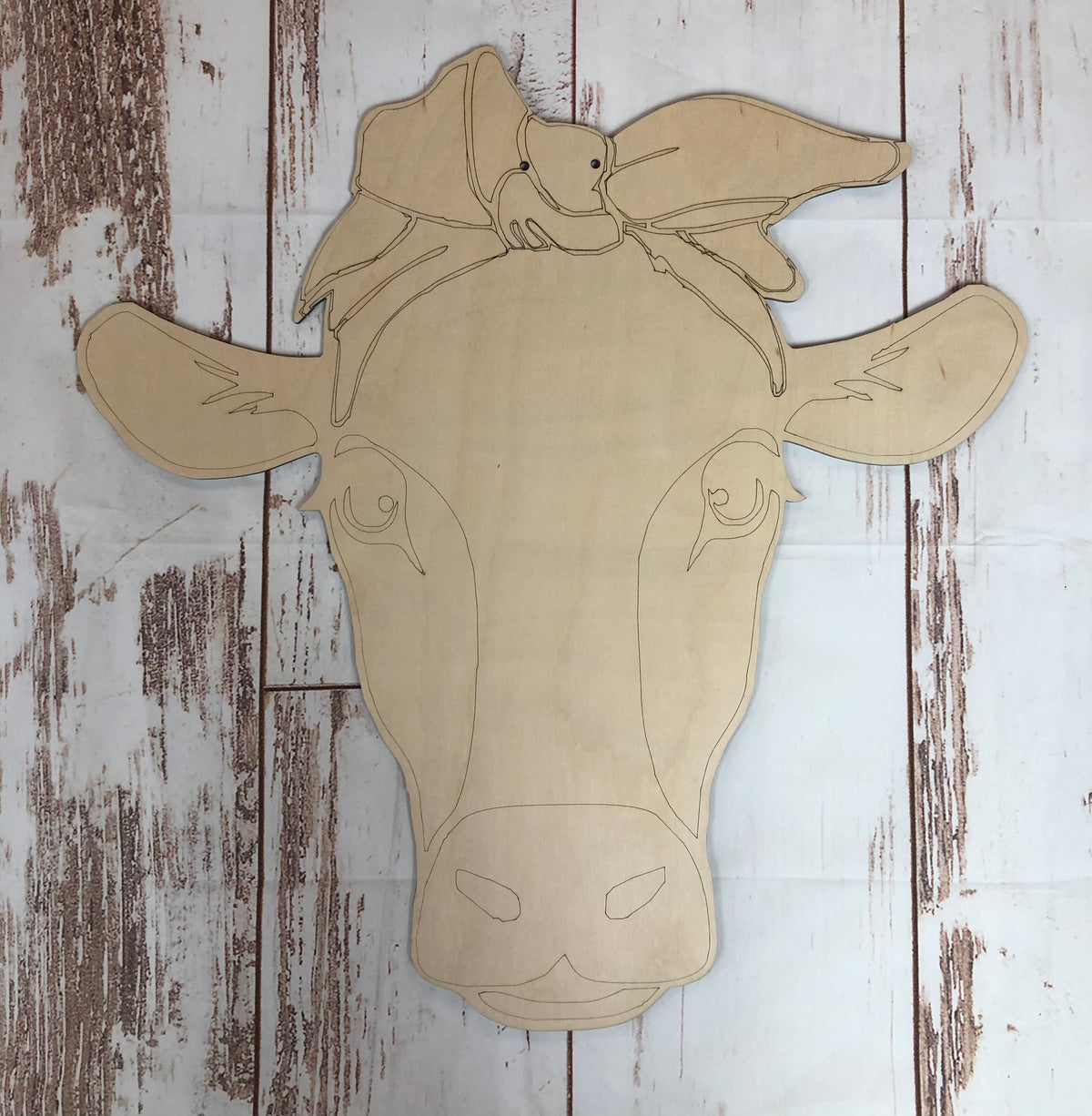 Find Online Unfinished Wooden Craft Cow Head Cutouts