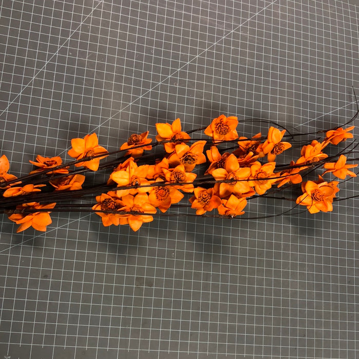 Ting Rukmani Flower Branches - Tangerine