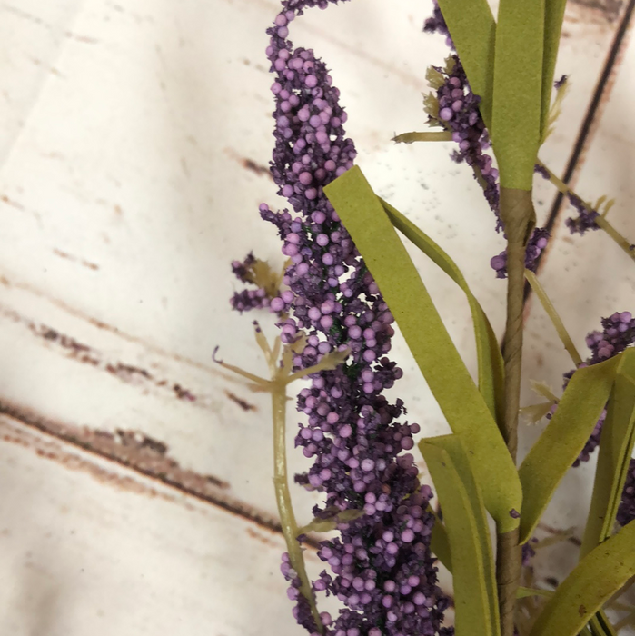 Foam Leaves Lavender Berry Bush