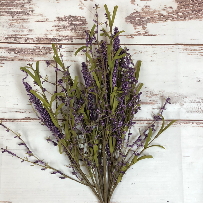 Foam Leaves Lavender Berry Bush